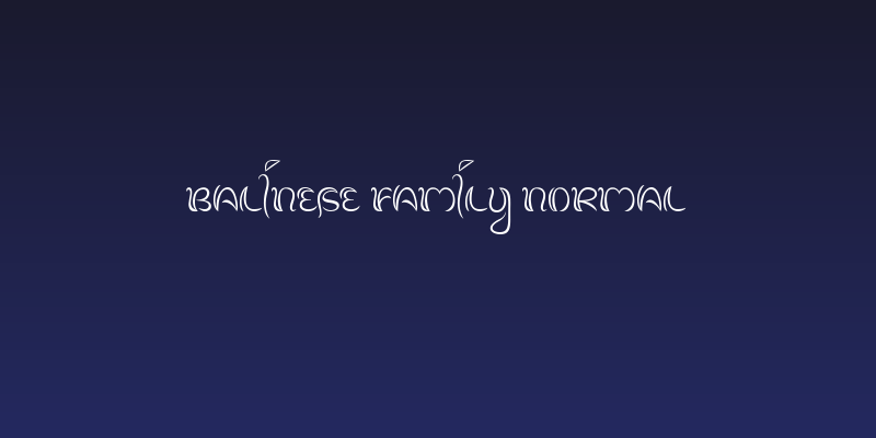 Balinese Family Normal Social Header