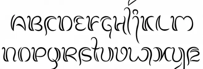 BalineseFamily Шрифта ВЕРХНИЙ