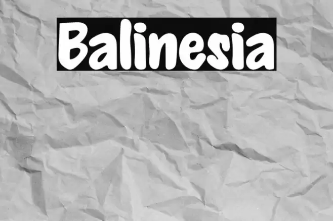 Balinesia Font examples