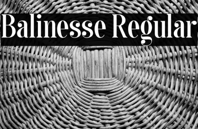 Balinesse Regular Font examples
