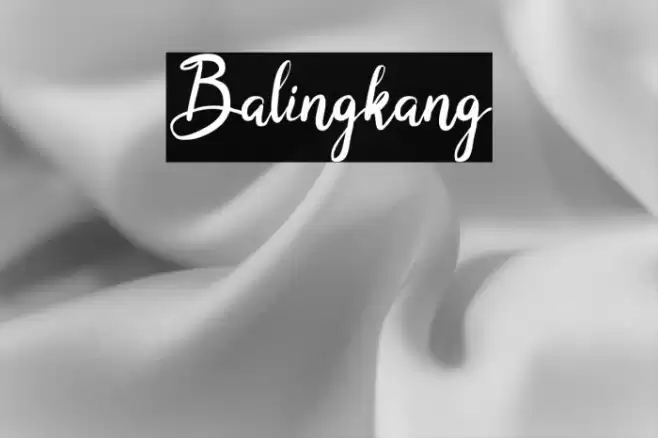 Balingkang Font examples