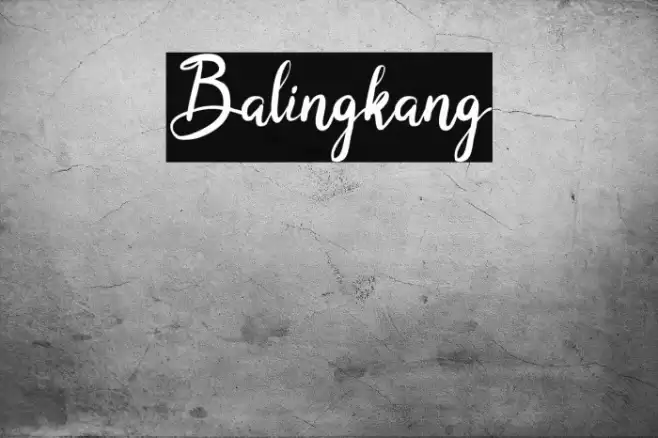 Balingkang Font examples