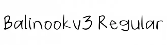 Balinook_v3 Regular  Descarca Fonturi Gratis