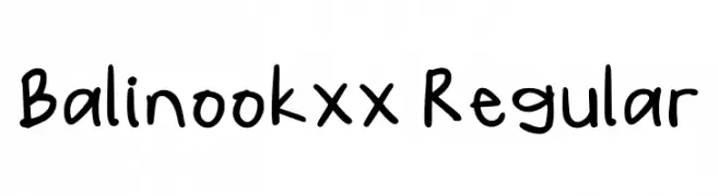 Balinook_xx Regular  Descarca Fonturi Gratis