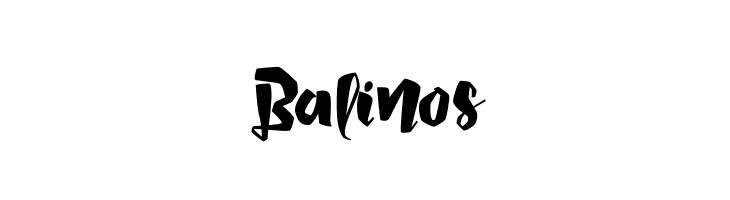 Balinos  フリーフォントのダウンロード