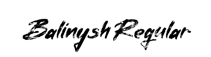 Balinysh Regular  font caratteri gratis