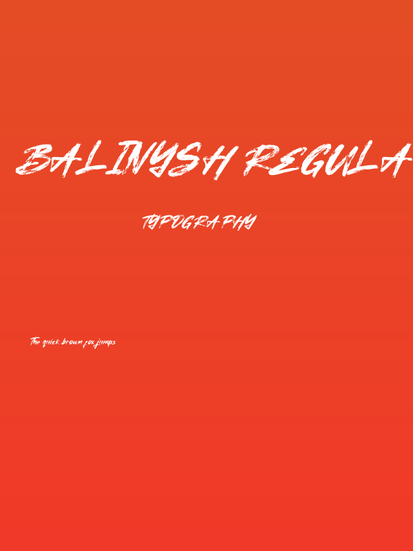 Balinysh Regular Poster