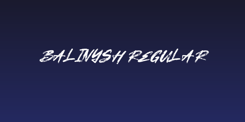 Balinysh Regular Social Header