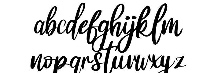 Balisa FREE Font LOWERCASE