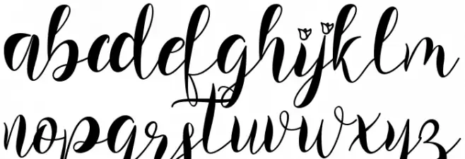 Balissha फ़ॉन्ट लोअरकेस