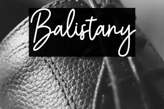 Balistany Font examples