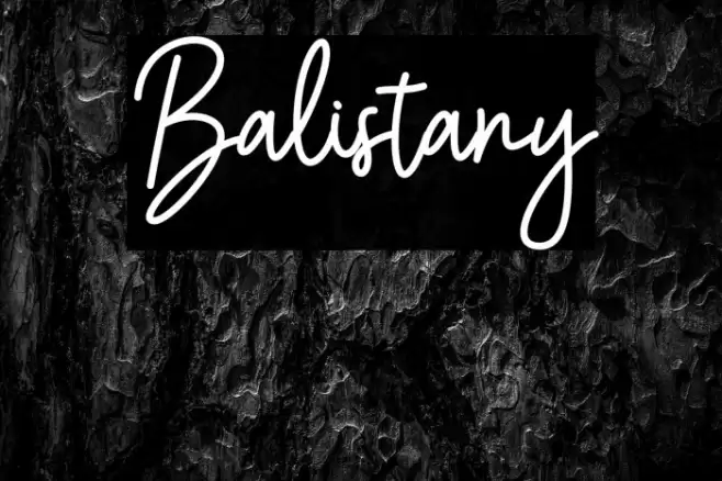 Balistany Font examples