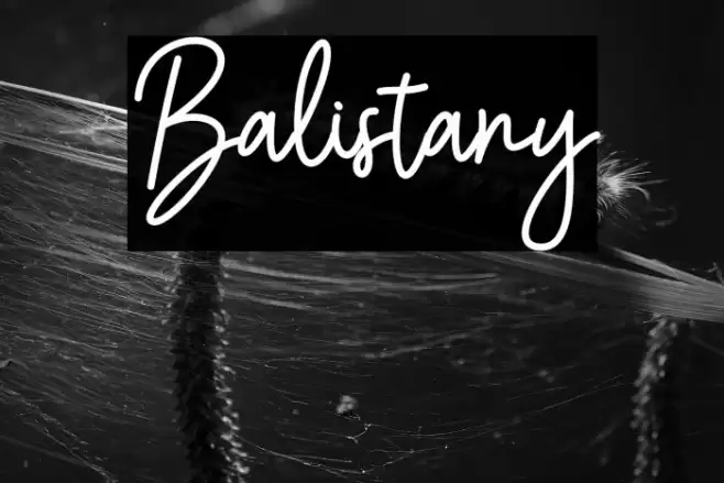 Balistany Font examples