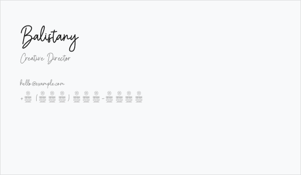 Balistany Business Card