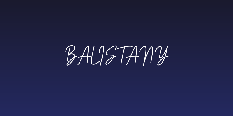 Balistany Social Header