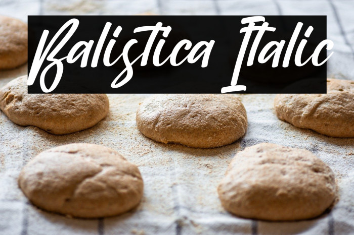 Balistica Italic Example 3