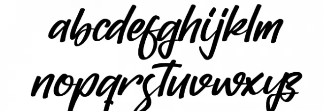 Balistica Italic Шрифта строчной