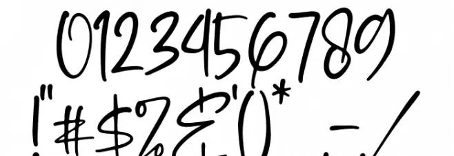 Balistica Font OTHER CHARS