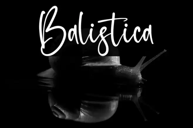 Balistica Font examples