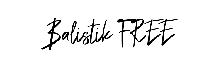 Balistik FREE  Скачать бесплатные шрифты
