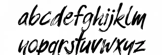 Balistroke Italic Font LOWERCASE