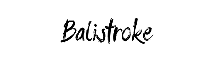 Balistroke  Frei Schriftart Herunterladen