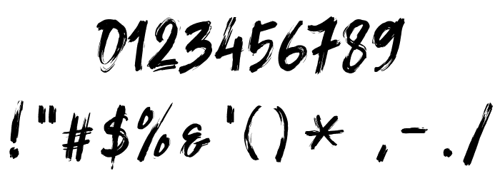 Balistroke Font OTHER CHARS