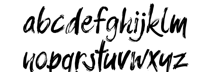 Balistroke Font LOWERCASE