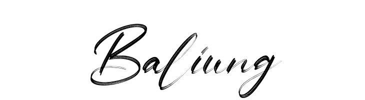 Baliung  Скачать бесплатные шрифты