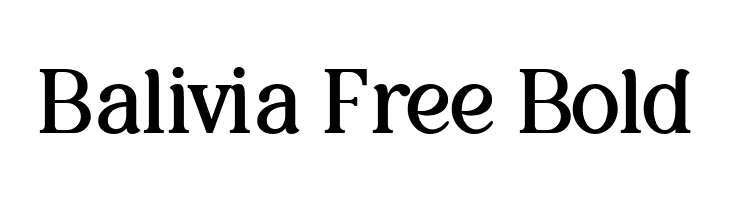 Balivia Free Bold  font caratteri gratis