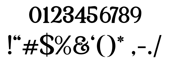 Balivia Free Bold Font OTHER CHARS