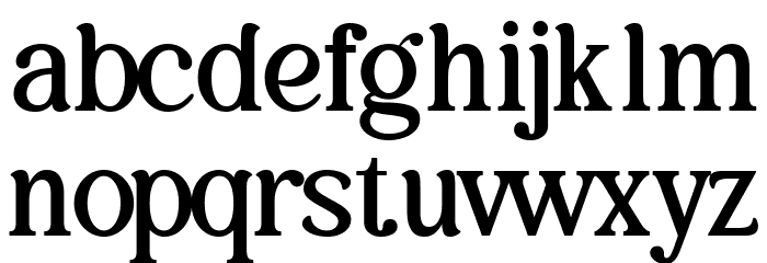 Balivia Free Bold Font LOWERCASE