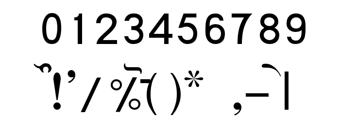 Baljit Medium フォント その他の文字
