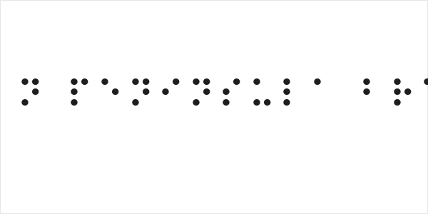 Balkan Peninsula Braille Logo