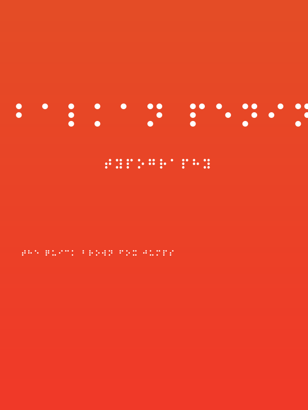 Balkan Peninsula Braille Poster