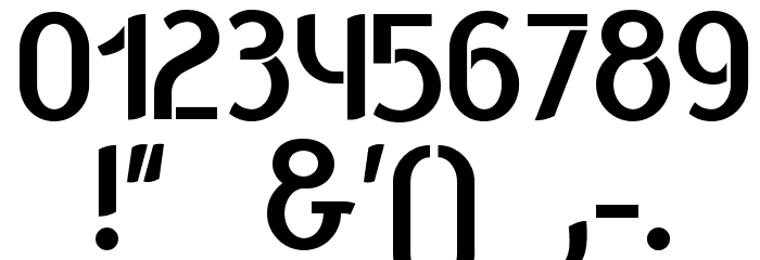 Balkeno Font OTHER CHARS