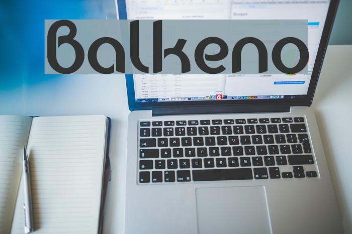 Balkeno Font examples