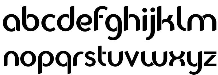 Balkeno Font LOWERCASE