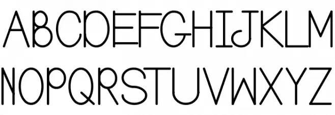 Balker Schriftart Groß