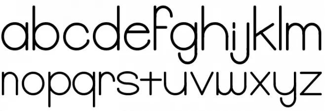 Balker Font LOWERCASE