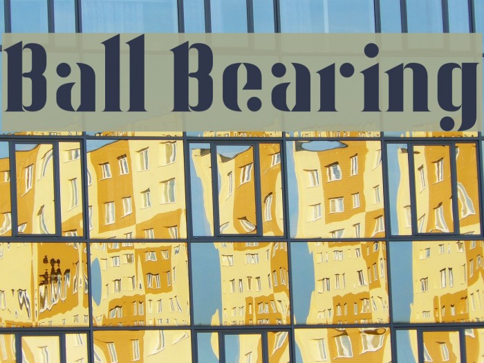 Ball Bearing Font examples