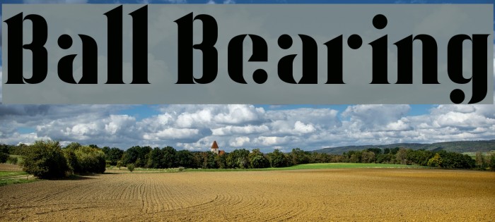 Ball Bearing Font examples