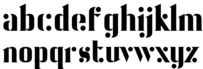 Ball Bearing Font LOWERCASE