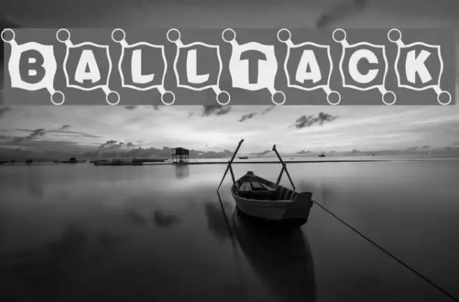 BallTack फ़ॉन्ट examples