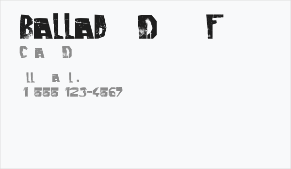 Ballad of Dwight Frye Business Card