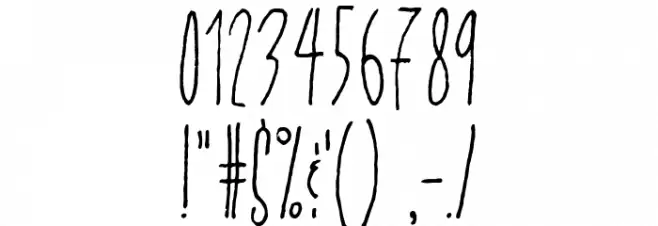 Ballad of a Thin Man フォント その他の文字