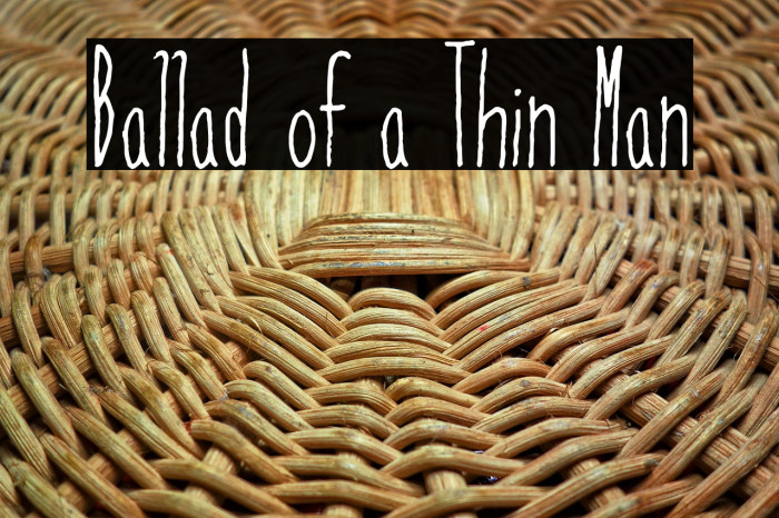 Ballad of a Thin Man Example 1