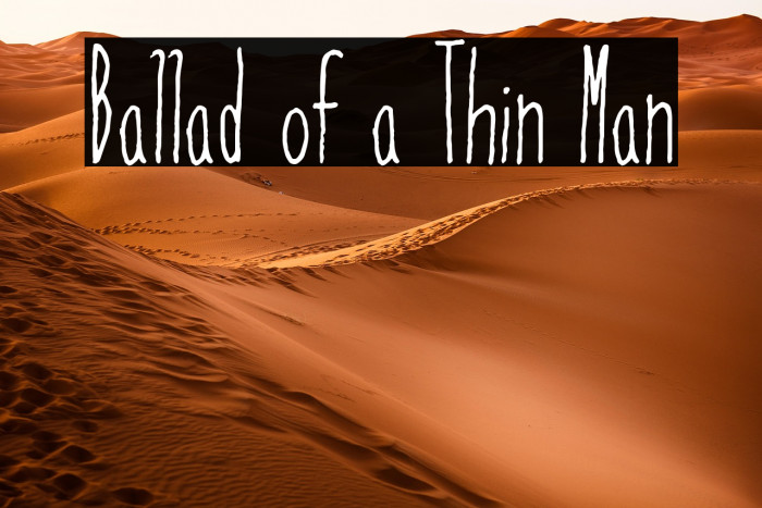 Ballad of a Thin Man Example 3