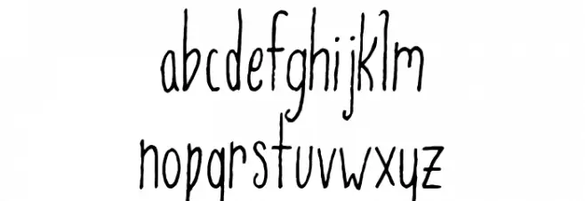Ballad of a Thin Man フォント 小文字