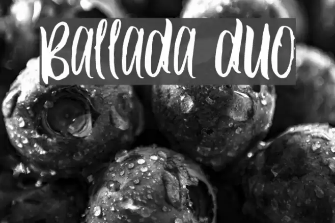 Ballada duo Font examples